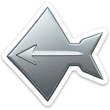 flecha para esquerda sticker