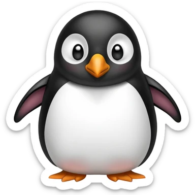 Sad giant emoji penguin begging for pardon giant lovely eyes cute sad sticker
