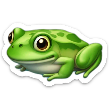 grenouille sous l'eau sticker