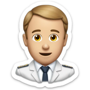 Macron mange une carotte  sticker