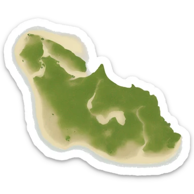 Outline of Nantucket Island, Massachusetts  sticker