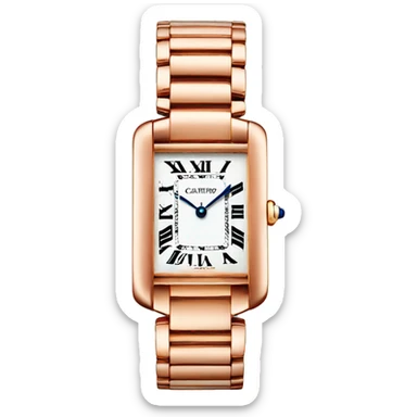 cartier tank watch sticker