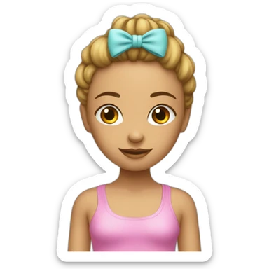 Fille maillot de bain sticker