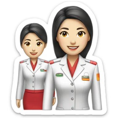 Asiana Airline Cabin crew sticker