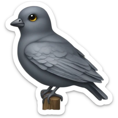 Zwarten poedel sticker