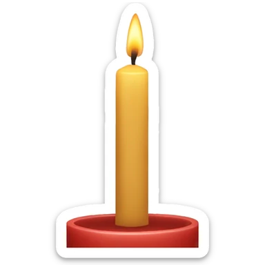 Christmas candle sticker