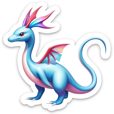 Dragonair-Latios-Milotic-Fakémon-hybrid-creature (full body)  sticker