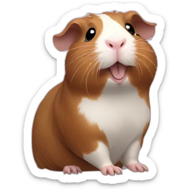 Guinea pig wave sticker