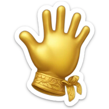 guante de oro sticker