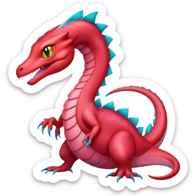 celestial salamence-salazzle-hybrid, full body sticker