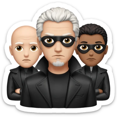 neo, trinity and morpheus sticker