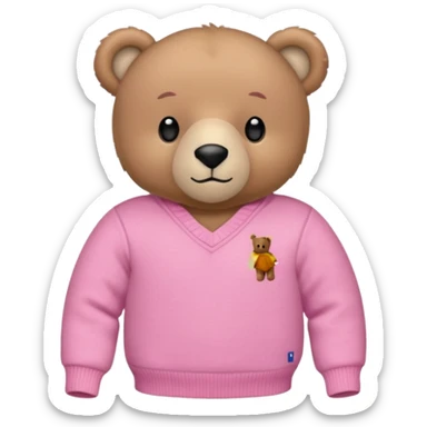 Polo ralph lauren bear in pink  sticker
