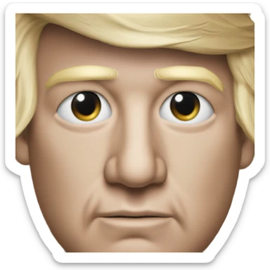 Donald trump with Apple Vision Pros on sticker