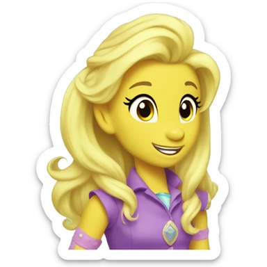 My little pony tales yellow sticker