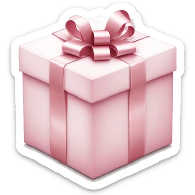 Light pink Christmas gifts under a white Christmas tree  sticker