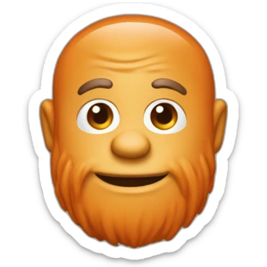 Jean Marc le singe orange sticker