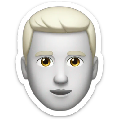 white kanye west sticker