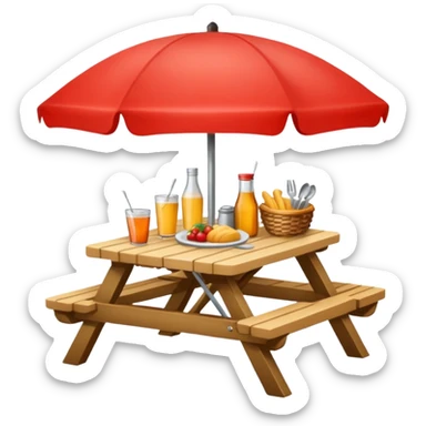 Picnic Table Items sticker