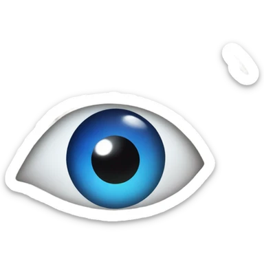 blue eye emoji sticker