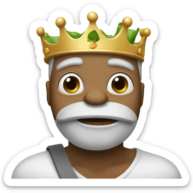 Rana con corona  sticker