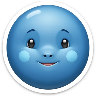 round blue tick sticker