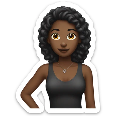 black girl sticker