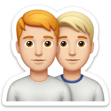 Gay male couple  sticker