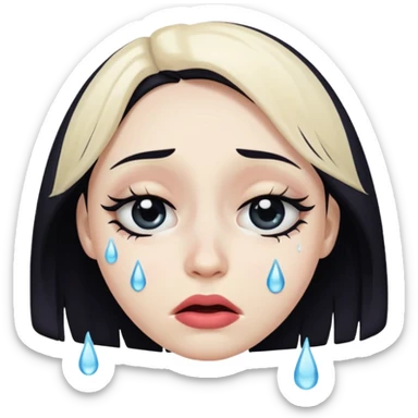 i want an emoji the embodies the lyrics of the song “the abyss” by the weeknd sticker