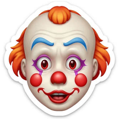 Sad clown emoji sticker