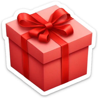 RED GIFTBOX sticker