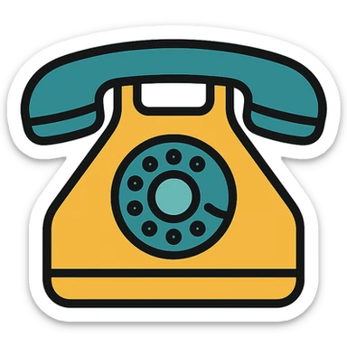 ancien téléphone sticker