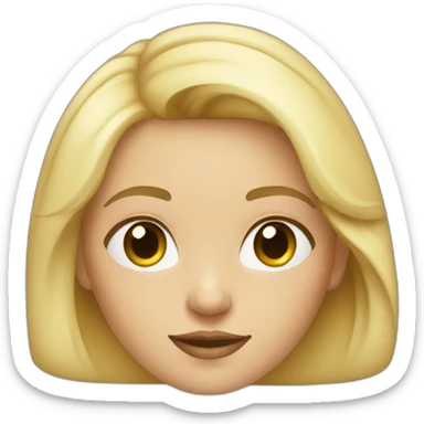 Fille blonde avec un crop top sticker