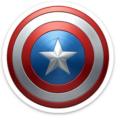 Captain america's shield sticker