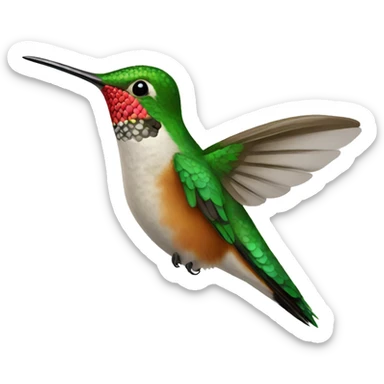 a hummingbird sticker