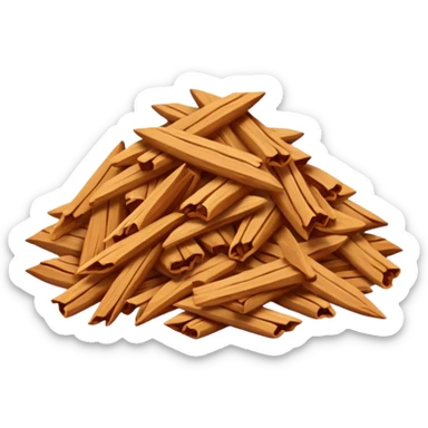 bois de santal, a pile of sandalwood chips, aromatic lines, no text sticker