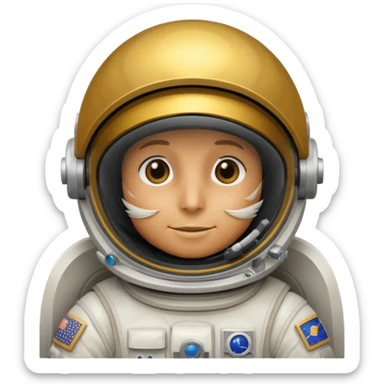 hawk astronaut sticker