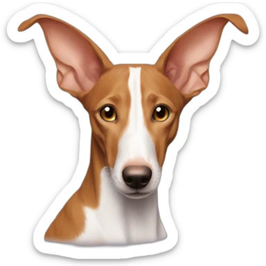 Podenco con mancuernas sticker