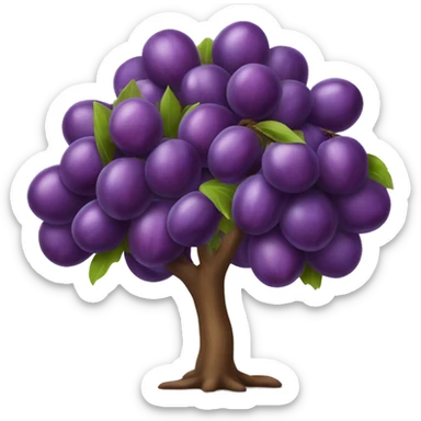 Plum tree sticker