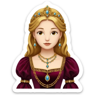 Renaissance lady  sticker