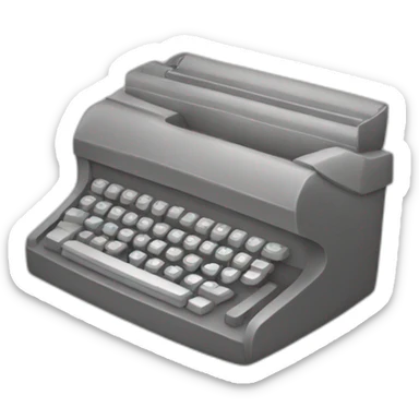 typing emoji sticker