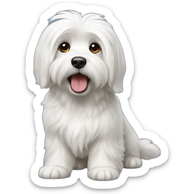 coton de tulear shout sticker