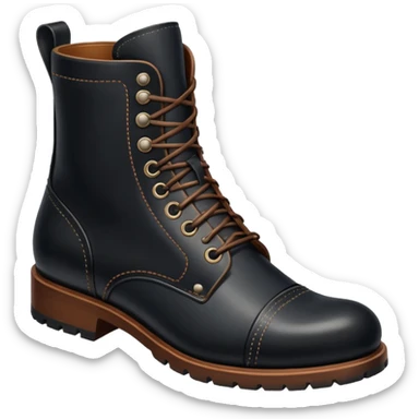 generate me black boots for man sticker