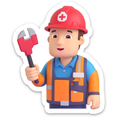 emergency repair  sticker