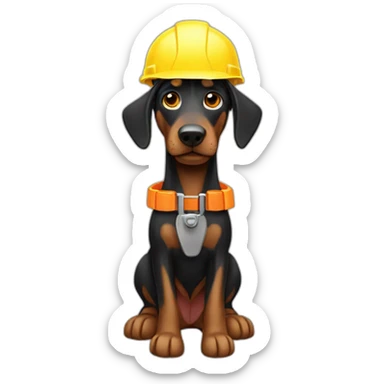 builder-doberman sticker