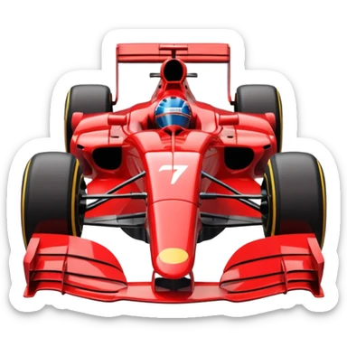 formula 1 red sticker