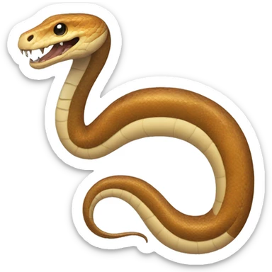 Snake with horse legs sticker