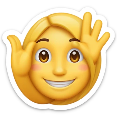An emoji to let people know I've left for the day and will be back in again tomorrow sticker