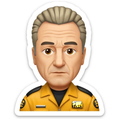 deniro dans taxi driver avec la crete sticker