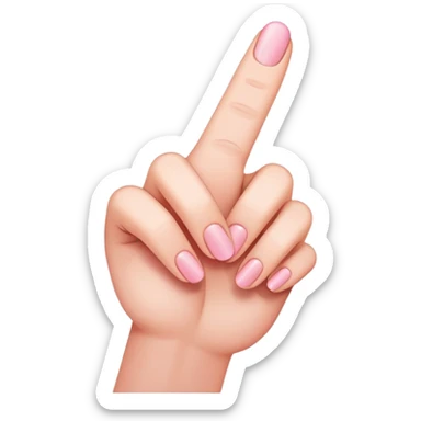 Pinkey finger sticker