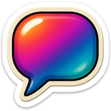 speach bubble sticker